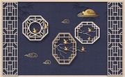 中式古风背景墙图片