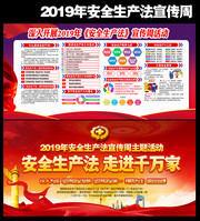 2019年安全生法宣传周主题展板下载