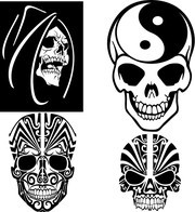 骷髅矢量图片下载