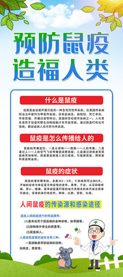 预防鼠疫知识展架图片下载