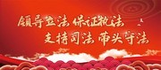 坚持新十六方针依法治国展板