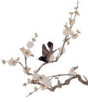 花鸟工笔图案素材