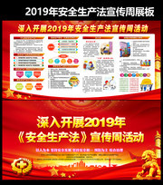 2019安全生产法宣教展板