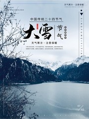 大雪节气海报