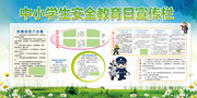 中小学生安全教育日宣传展板图片