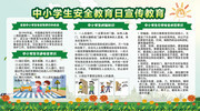 校园中小学生安全教育日展板