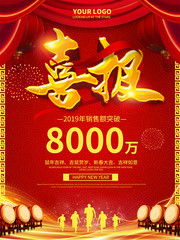 企业销售年终贺报