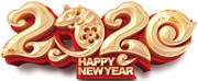 2020鼠年立体字图片下载