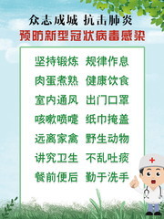抗击新型肺炎标语图片免费下载