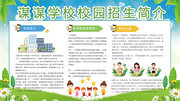 学校招生简介展板