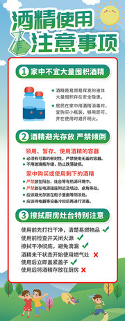 酒精使用注意事项展架
