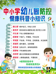 幼儿园预防新型肺炎海报设计
