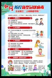 企业复工上班防疫守则挂图