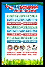 返岗上班疫情个人防护标语挂图