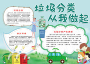 垃圾分类手抄报图片素材