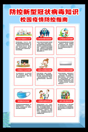 校园疫情防控指南展板