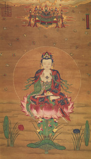 水陆画金刚王菩萨佛画图片素材