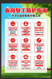 返岗复工防疫守则设计