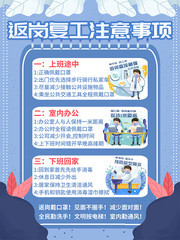 返岗复工防疫宣传海报下载