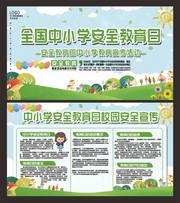 中小学安全教育展板图片