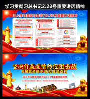 疫情防控和经济社会发展工作重要讲话精神宣传栏