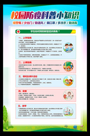 校园防疫科普小知识展板