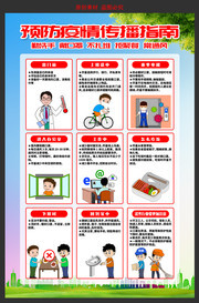 预防疫情传播知识指南挂图
