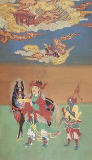 功曹使者神像挂画图片素材
