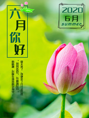 6月你好海报图片素材