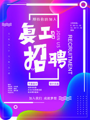复工招聘海报素材