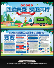 2020爱国卫生月活动主题板报