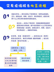 校园突发疫情报告处置流程图