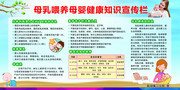 母乳喂养母婴健康展板图片
