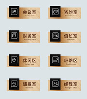 高端大气门牌导视牌