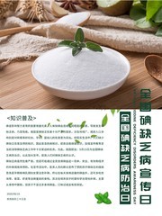 全国碘缺乏病宣传日图片食材