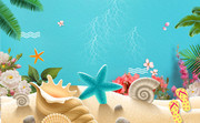 海底世界宣传海报背景