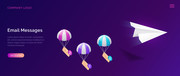 降落伞banner矢量图片下载