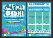 减肥健身宣传单页图片