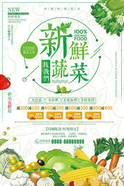 特色蔬菜宣传海报