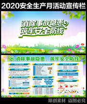 2020全国安全生产月主题展板