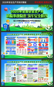 2020年安全生产月知识展板