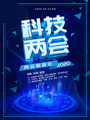 科技两会宣传海报