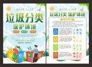 文明城市垃圾分类宣传单单页