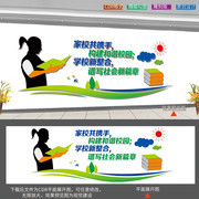 家校携手宣传标语墙