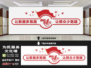 社区便民服务中心文化墙