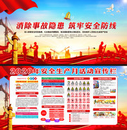 2020全国安全月宣传栏图片