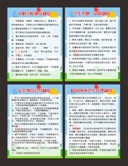 小清新学校制度展板