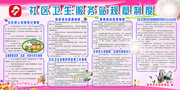 社区卫生服务制度展板下载