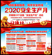 2020安全生产月活动展板