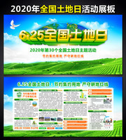 2020年全国土地日展板图片